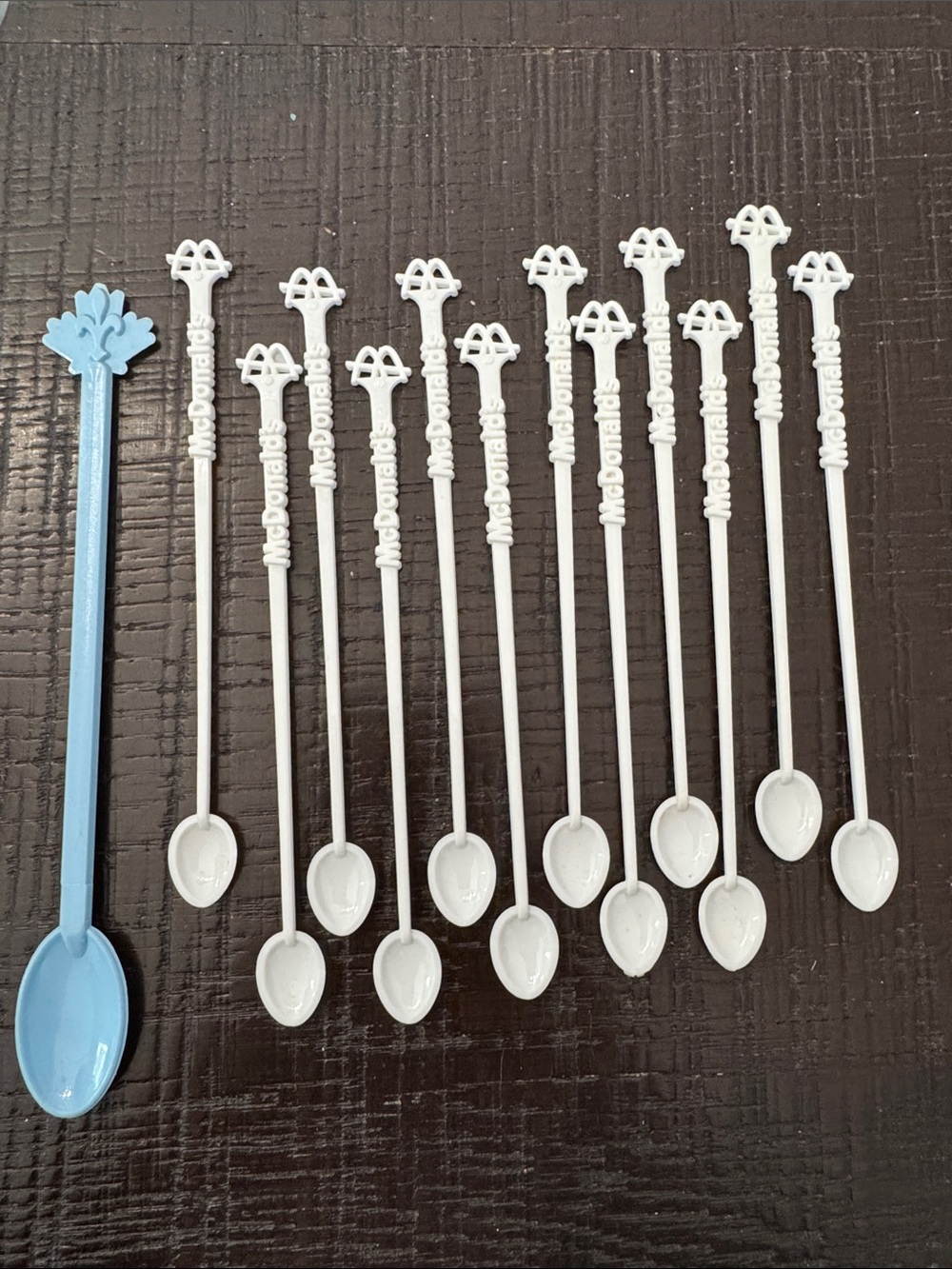 Vintage McDonald’s McSpoon coffee stirrer lot of 13 - 1970’s banned